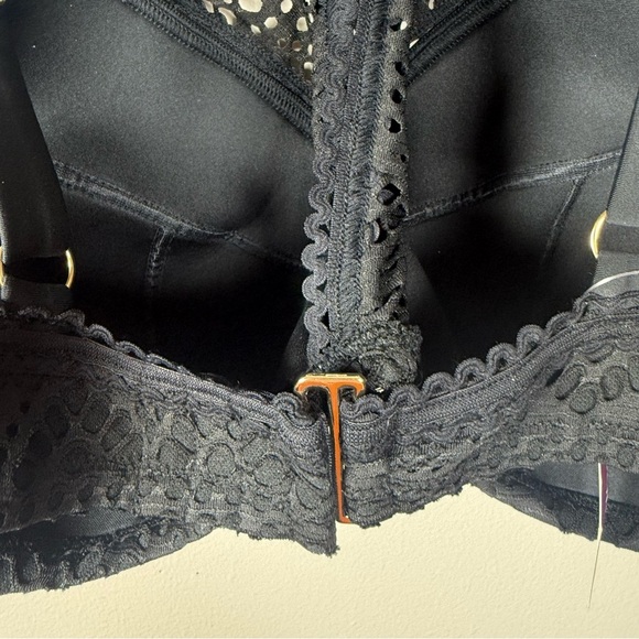 Adore Me Lianne Contour Plus Black Lace Bikini Top Size 0X - Picture 7 of 11